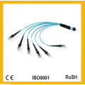 12 / 24cores Direct Harness Om3 / Om4 Multi-Mode / Single Mode MTP / MPO Faseroptik Patchkabel